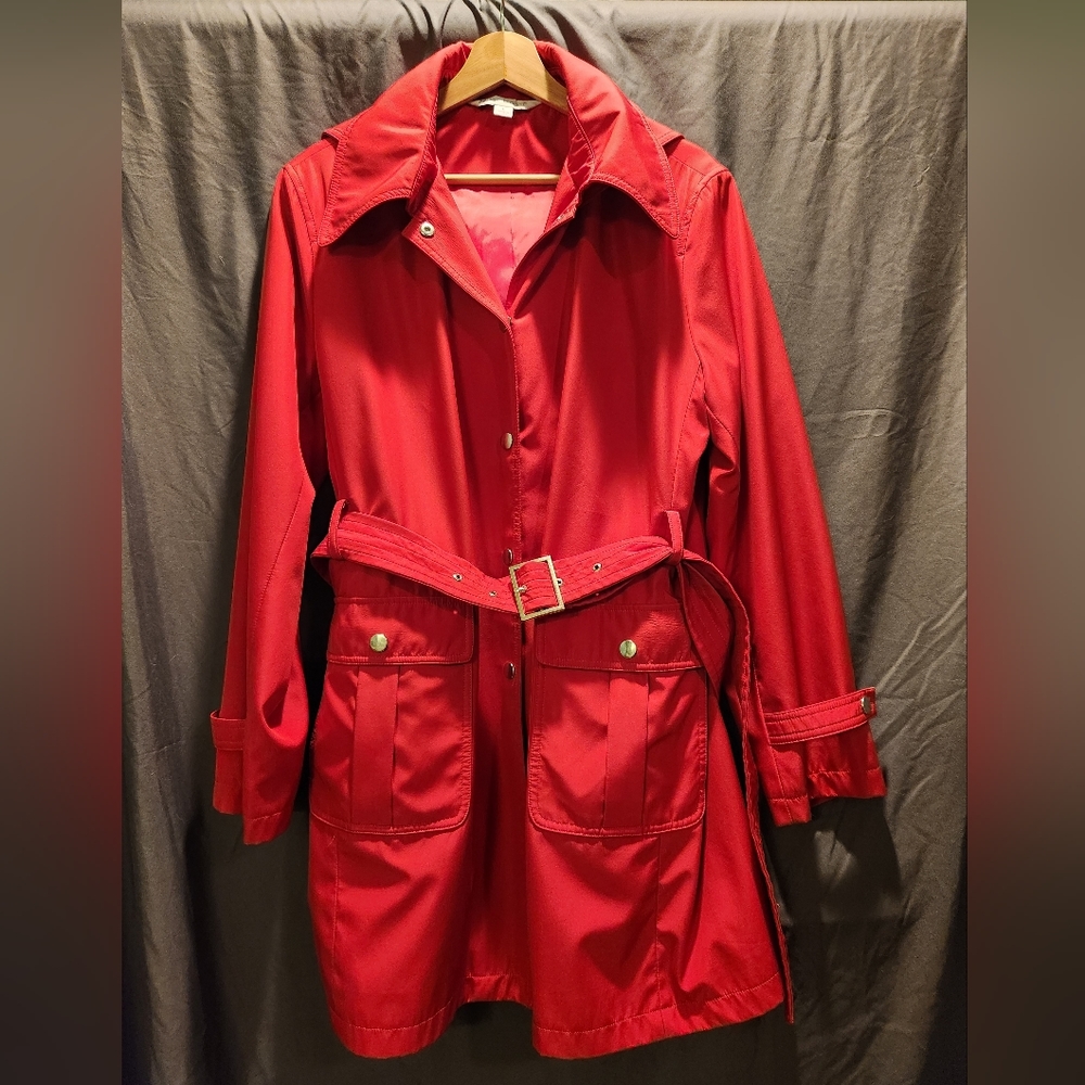 Lilac Bloom women's Raincoat jacket Red